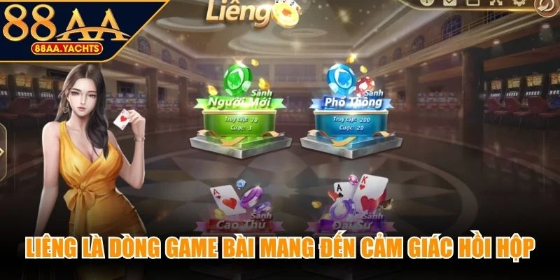 Liêng là dòng game bài mang đến cảm giác hồi hộp nhờ lối chơi nhanh