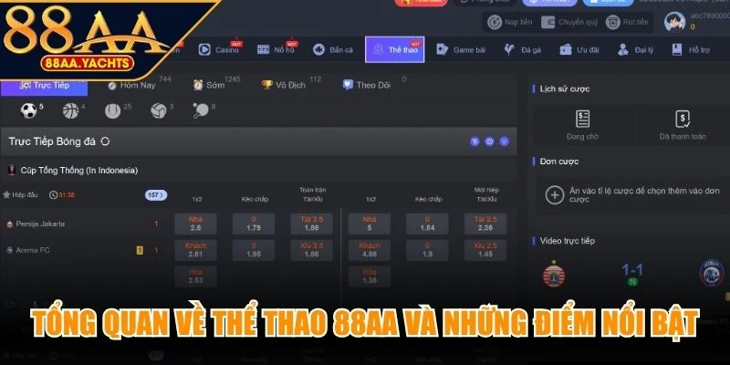 Tổng quan về thể thao 88AA và những điểm nổi bật